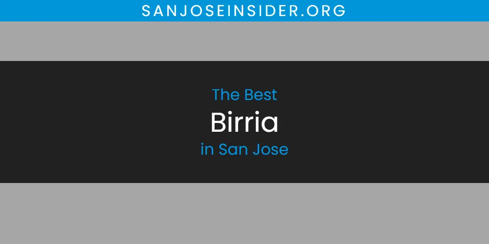 San Jose's Best Birria [Updated 2025]