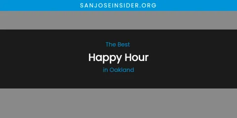 Oakland's Best Happy Hour